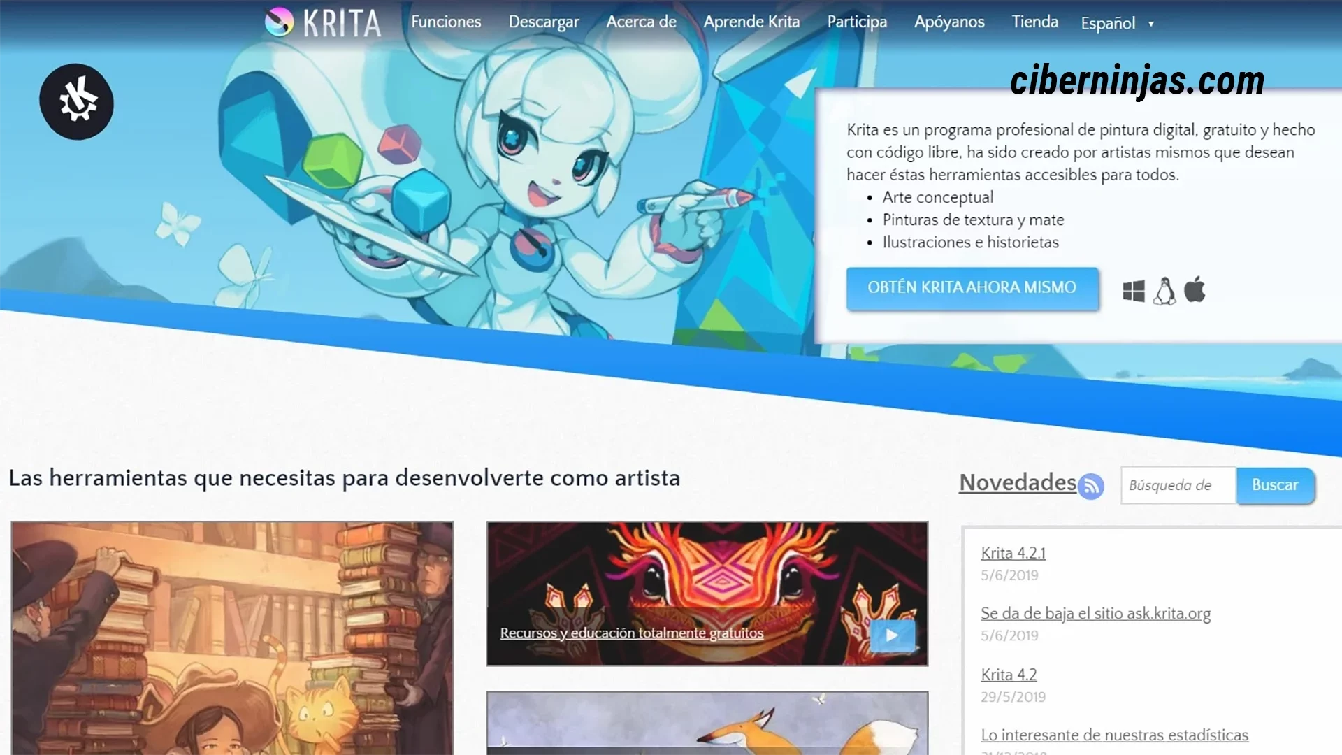 Krita, uno de los mejores programas de diseño para Windows o Android