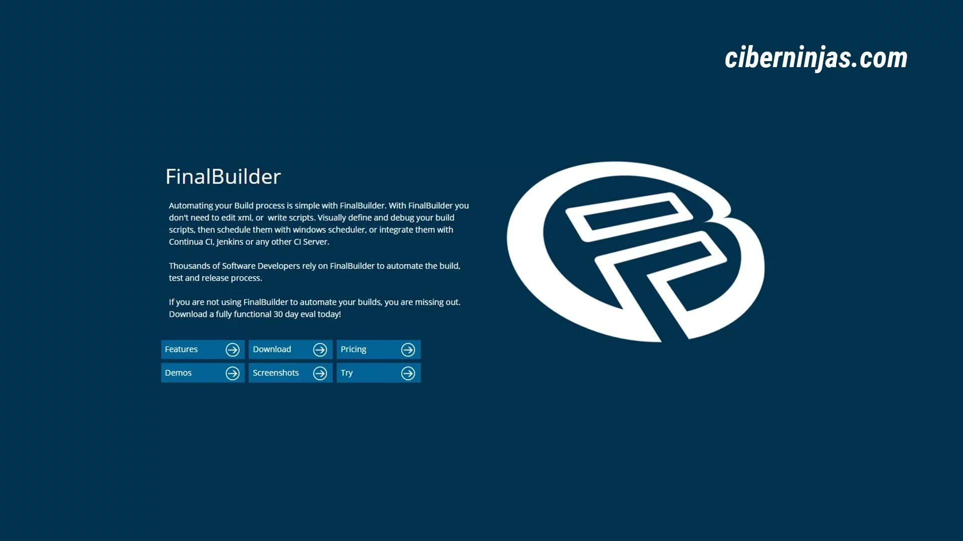 Logotipo del Software de CI/CD Final Builder.