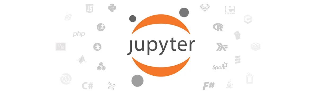 Logotipo del entorno de desarrollo o IDE denominado Jupyter