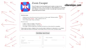 Zoom Escaper: Sabotea las reuniones de Zoom o cualquier otro software de Videollamadas