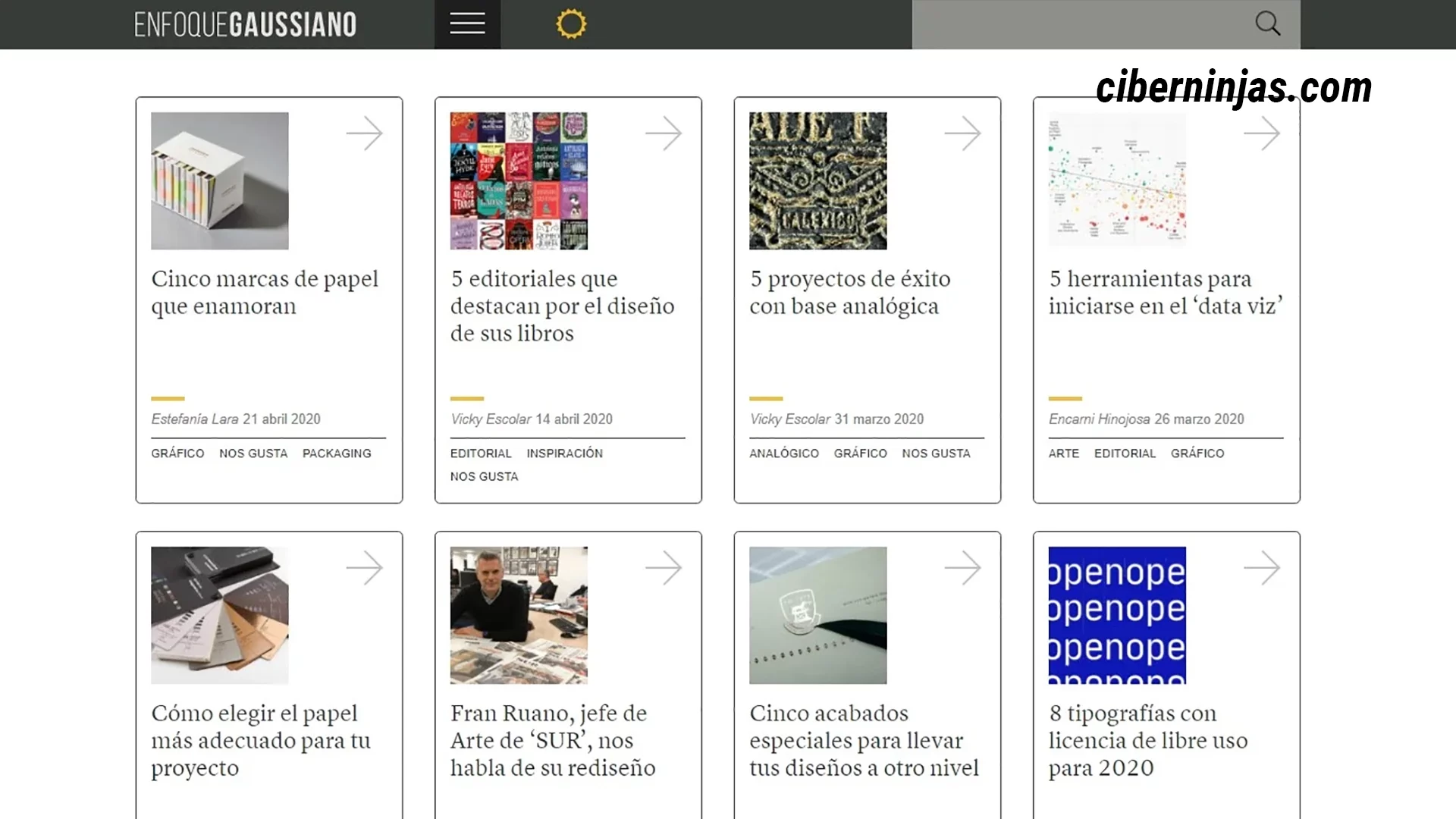 Enfoque Gaussiano: Uno de los mejores blogs de diseño en español