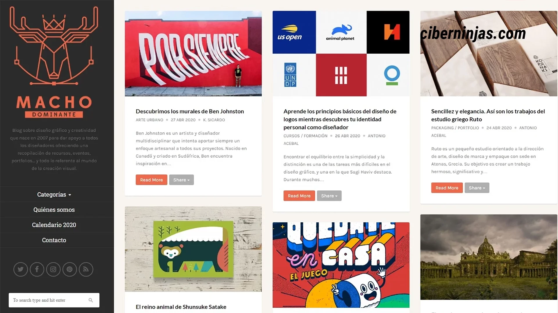 Macho Dominante: Uno de los mejores blogs de diseño en español