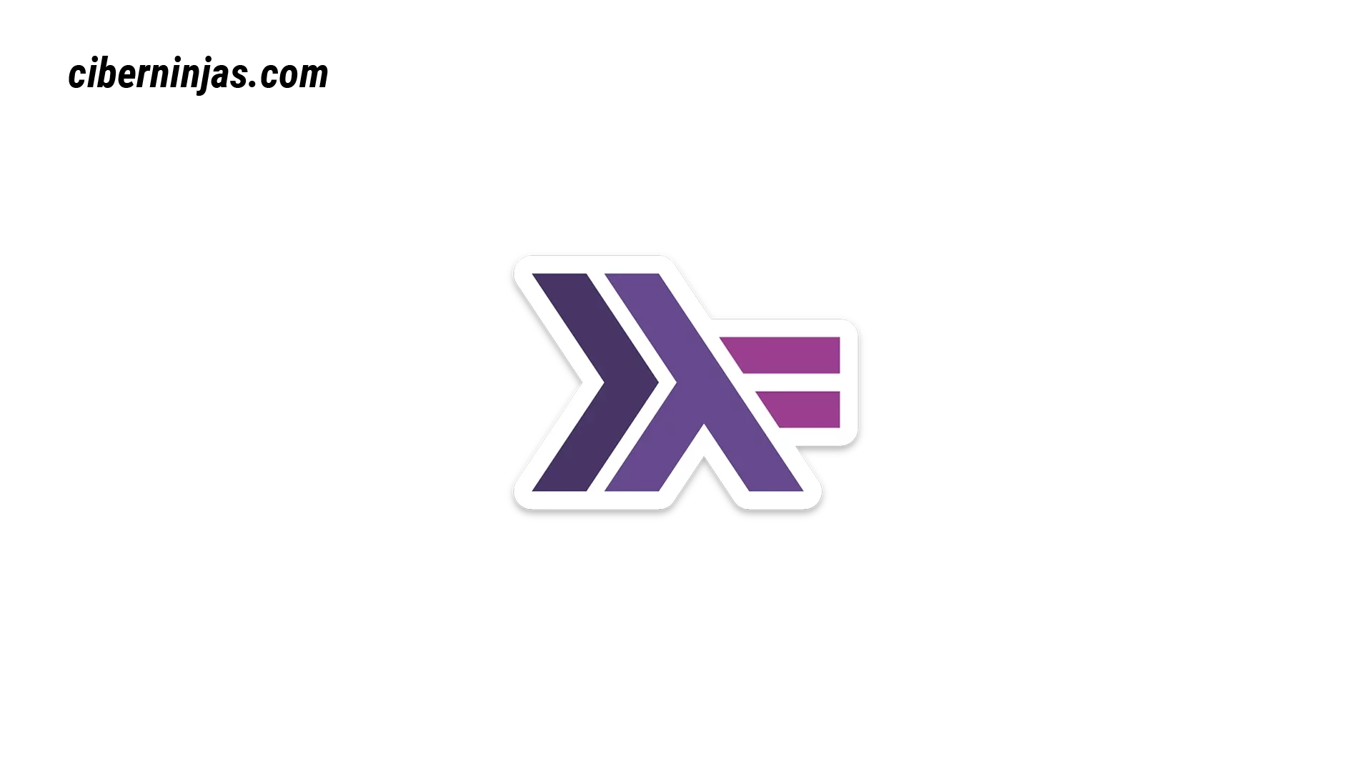 Haskell logotipo visto en Ciberninjas