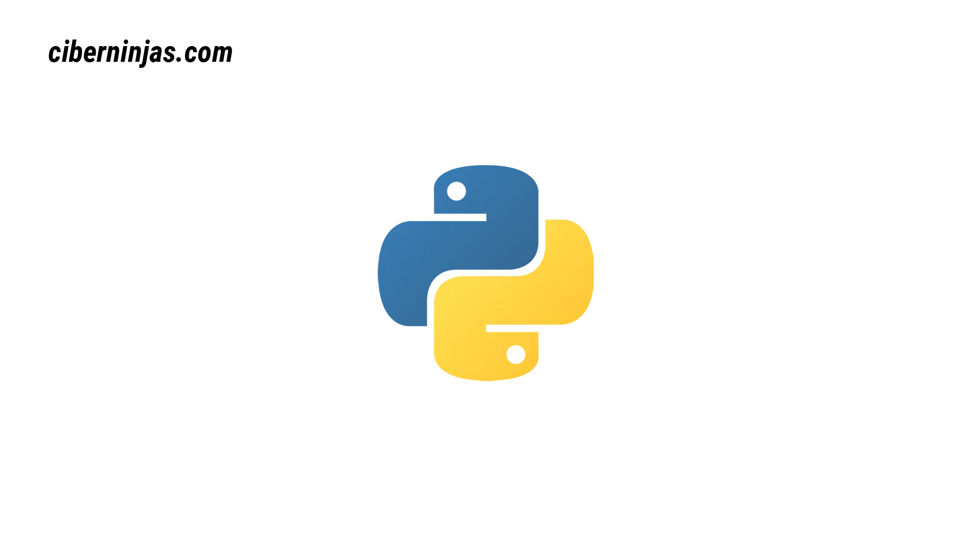 Python logotipo visto en Ciberninjas