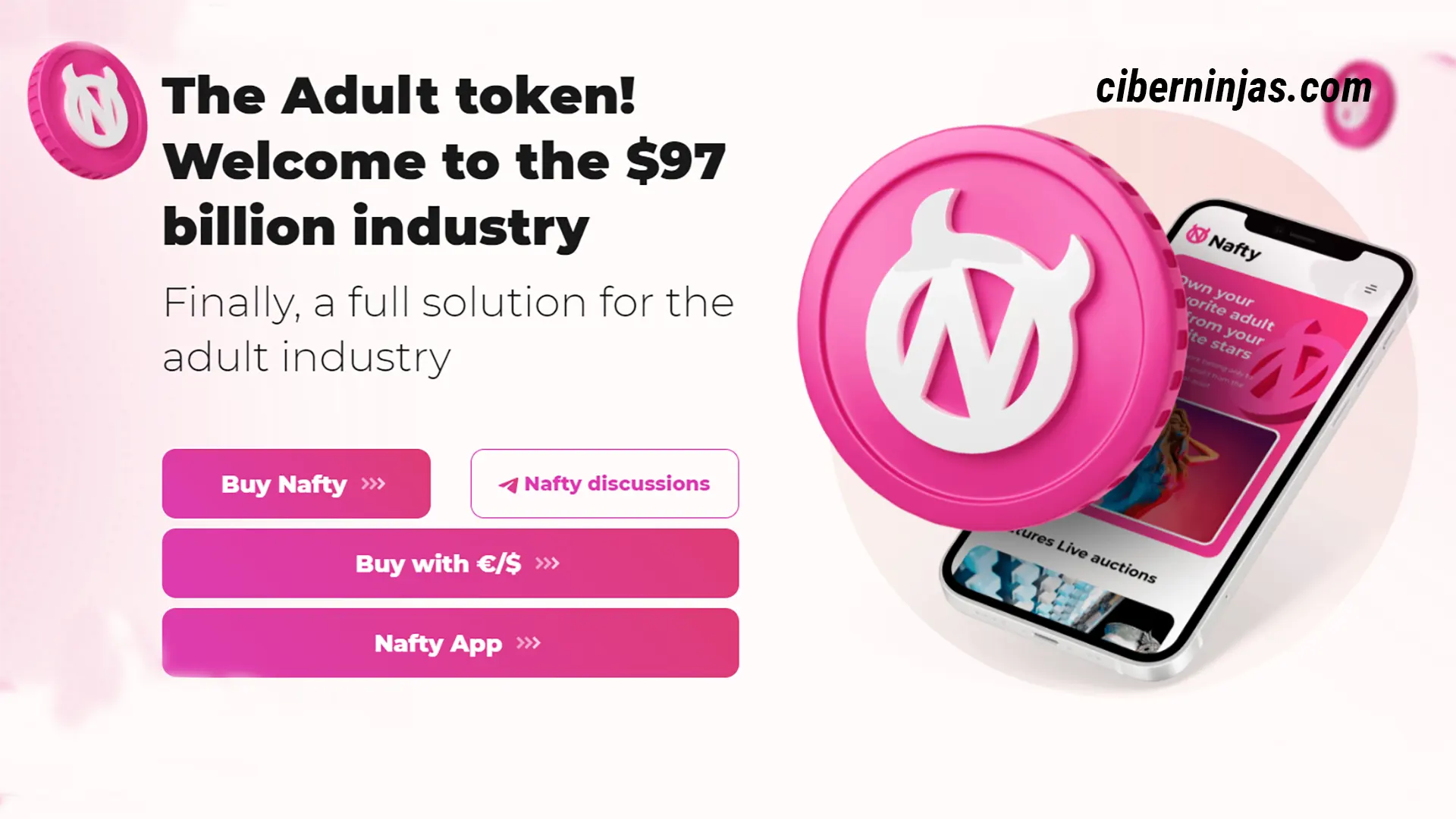 Nafty es un Mercado de NFT y Tokens para la industria del porno y los adultos