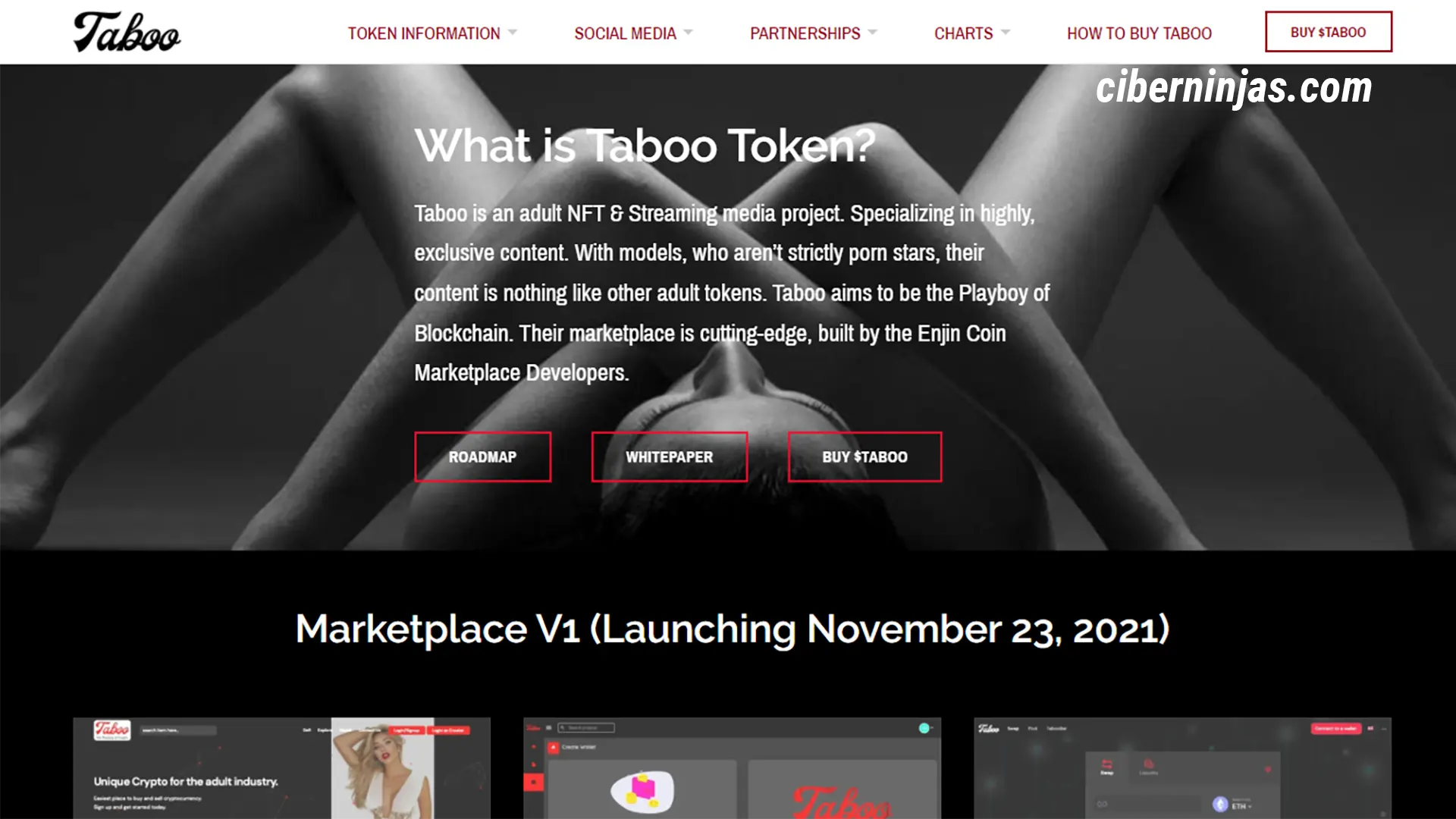 Mercado de NFT y Tokens para la industria del porno y los adultos Taboo