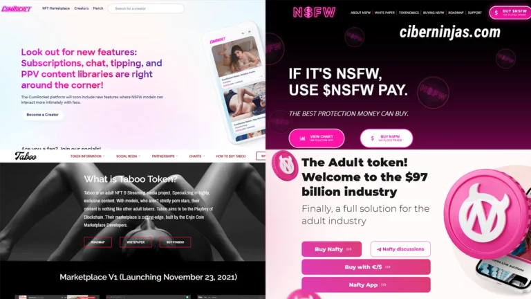 4 Mejores Mercados NFT de la Industria del Porno y el Erotismo (+18)
