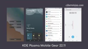 Plasma Mobile Gear 22.11 disponible para teléfonos y tabletas Linux