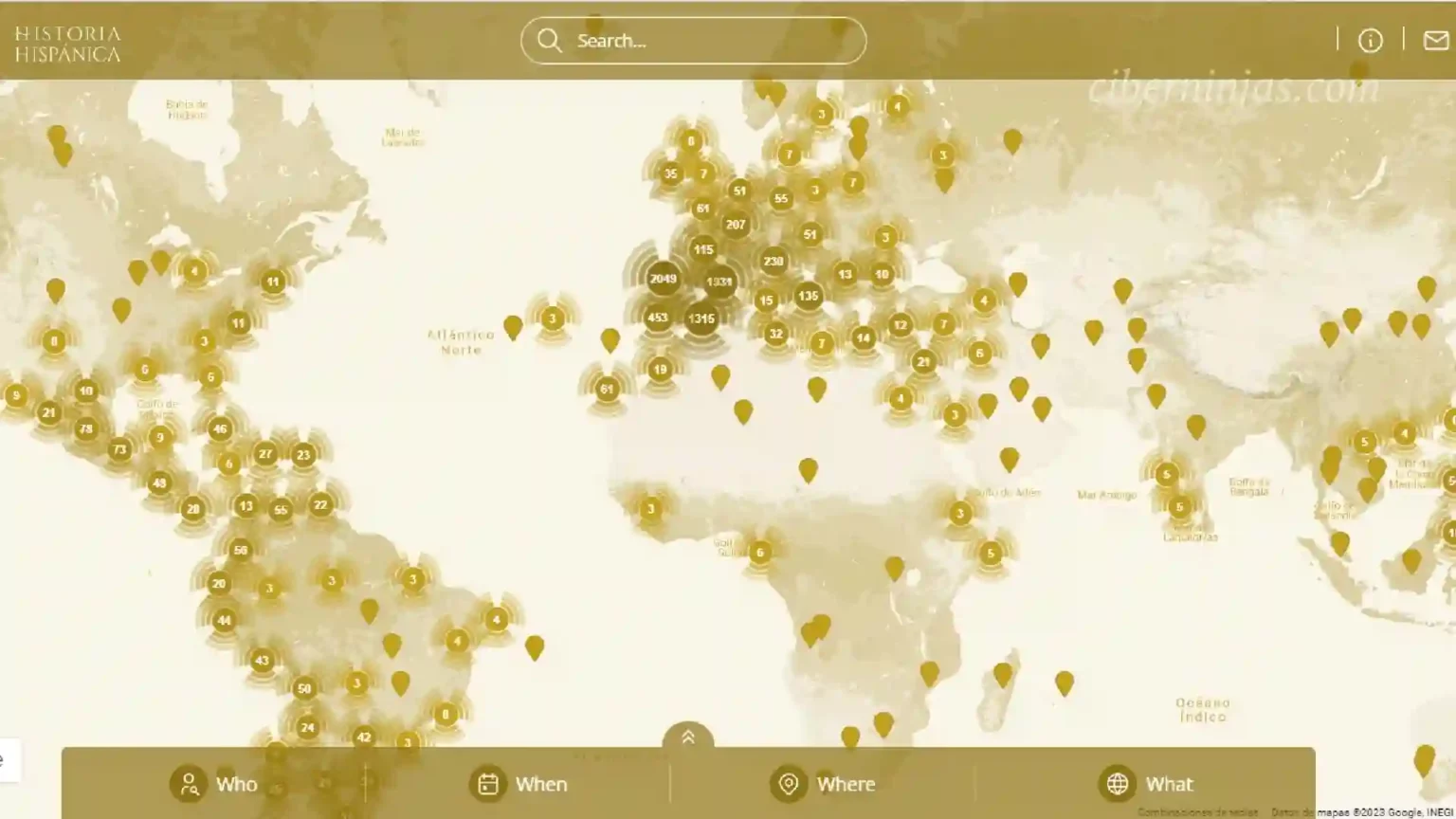 Crean Mapa Interactivo de la Historia de España