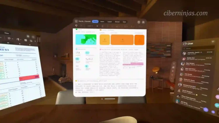 El visor de Apple implementará aplicaciones para Word, Excel y Teams