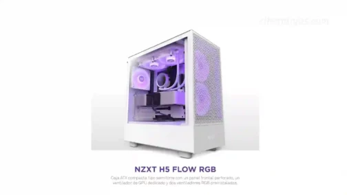 Caja de PC NZXT H5 Flow Blanca a precio mínimo histórico