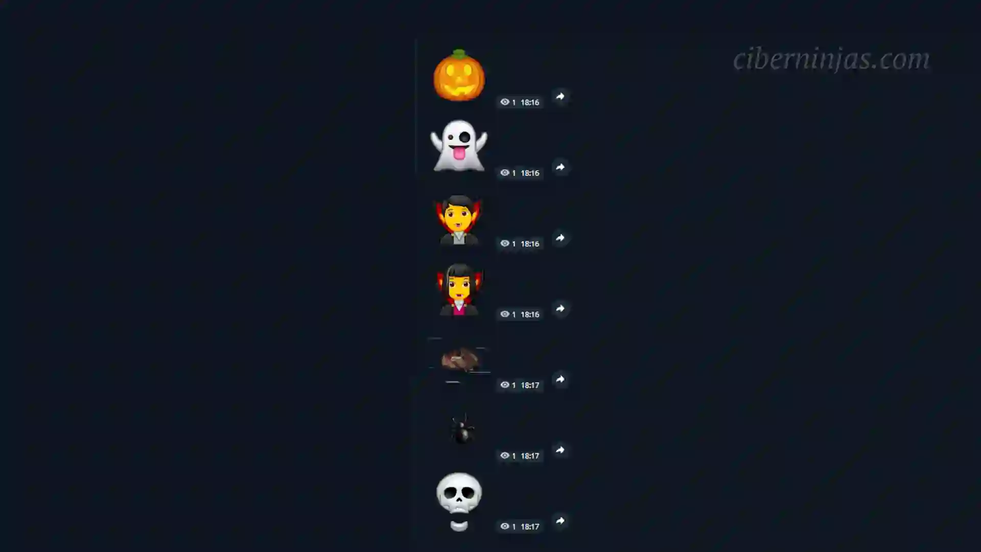 Mejores Emojis Animados de Halloween para Telegram