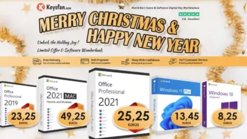 Consigue Windows 11 Pro de por vida por 10€ y Office 2021 por 15€ durante esta venta navideña de Keysfan