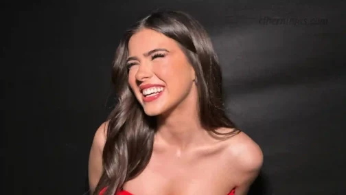 Cantante Mar Lucas Asombra a las Redes Sociales con un Elegante y Explosivo Vestido Rojo Entallado